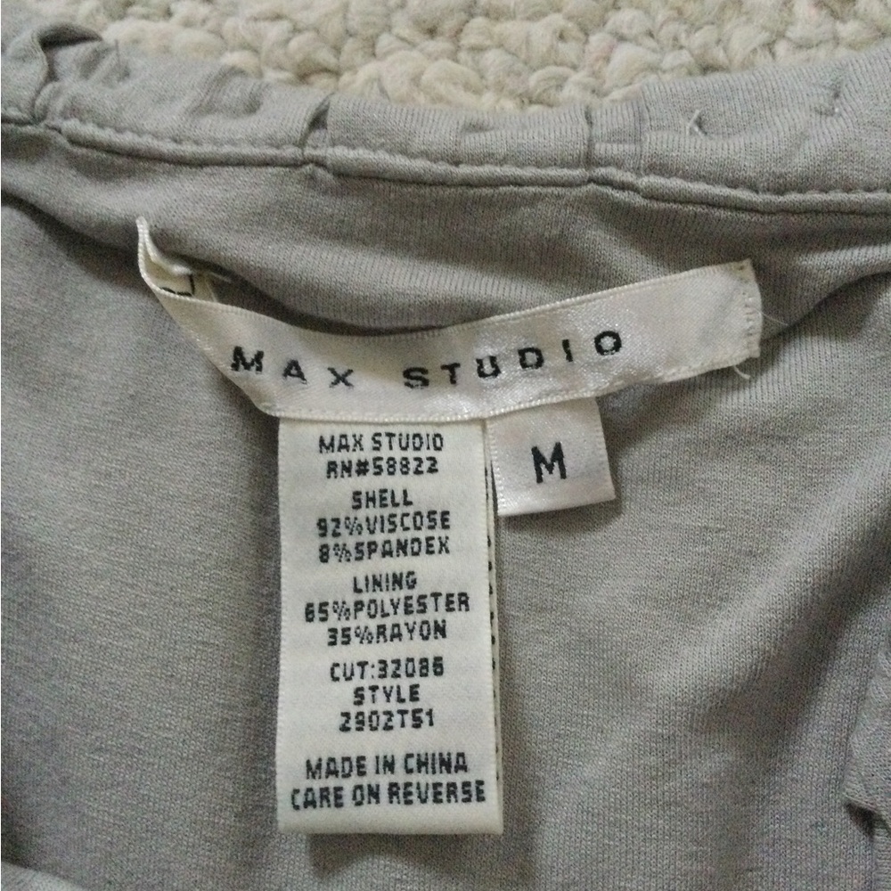 Max Studio Gray Ruched Mini Dress - Picture 3 of 5